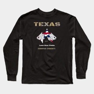 Corpus Christi Texas, Lone Star Fish Long Sleeve T-Shirt